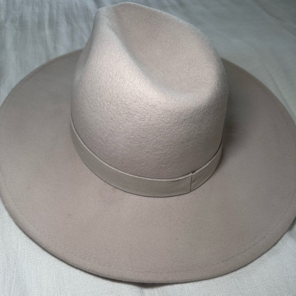 Free People 100% Wool Rancher Hat in Bone - Picture 3 of 16